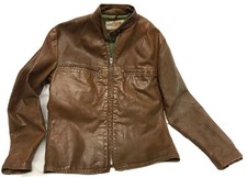 Vintage Harley Davidson Sportster Brown Jacket Cafe Racer Women’s Medium