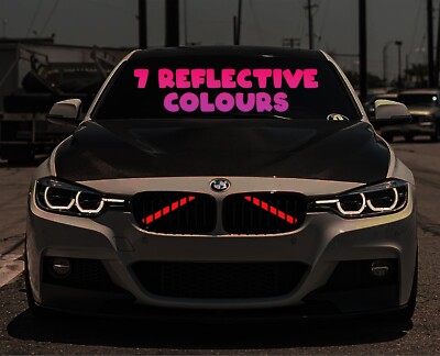 Reflektierende V-Bar Klammer selbstklebende Vinyl Aufkleber Abdeckungen Zubehör für BMW M Power