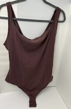 Skims Cotton Rib Bodysuit Sold Out Garnet Sz 3XL