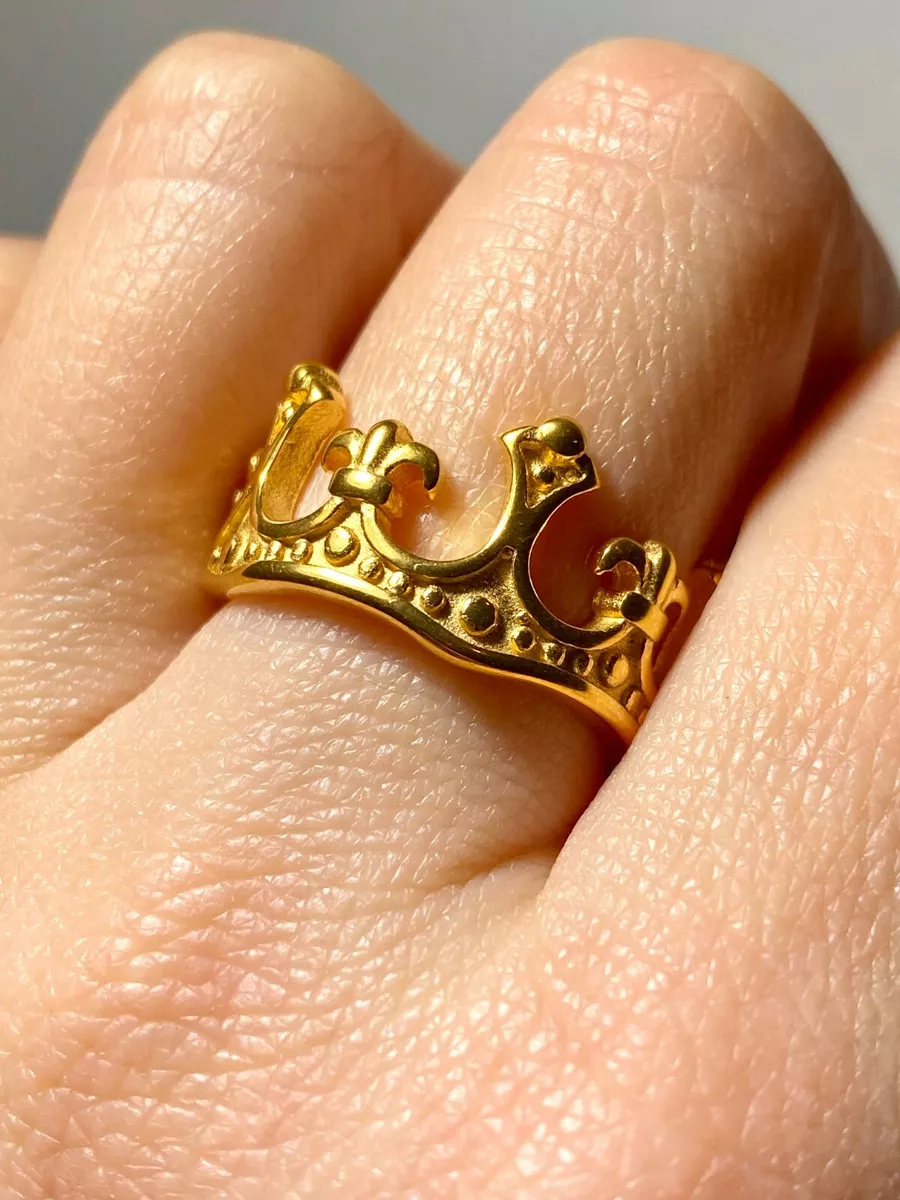 Dubai Gold Color Rings For Man Women King ring | King ring, Gold color ring,  Rings for men