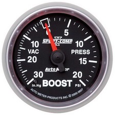 Autometer 3607 Sport-comp Ii Mechanical Boostvacuum Gauge