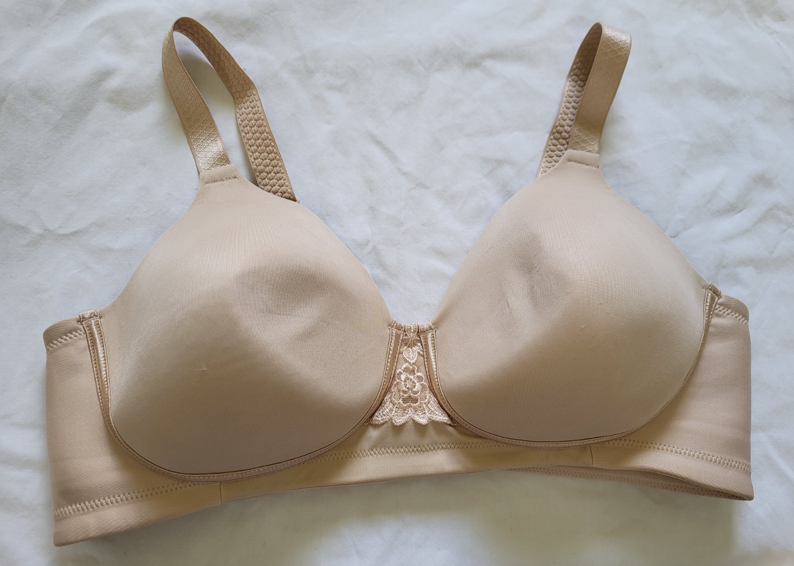 Vanity Fair Bra 38C 71380 Beige Nude Adjustable Everyday Comfort Support