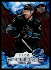 2021-22 Upper Deck Ice Red 312/399 Jeffrey Viel  San Jose Sharks #172