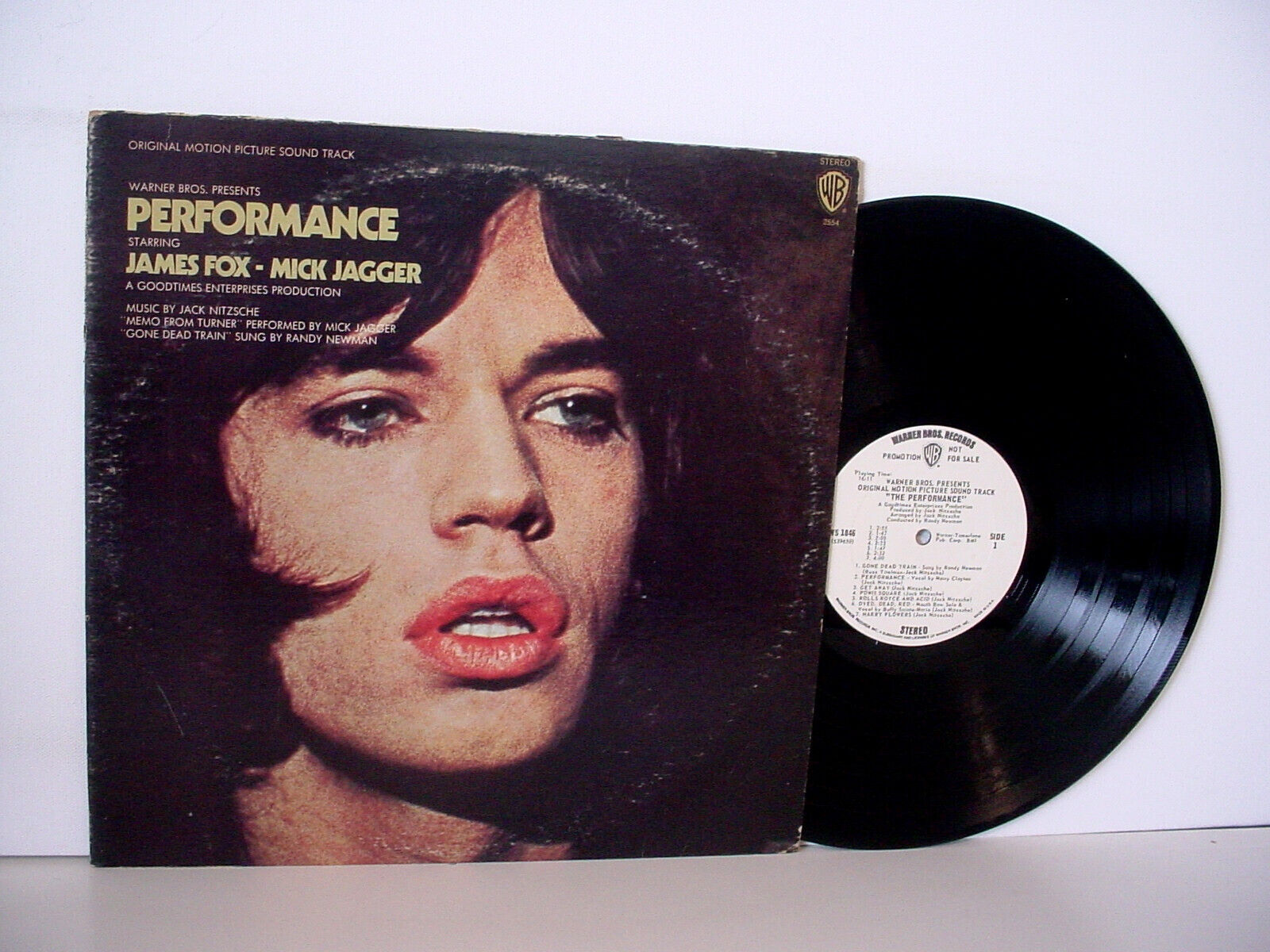 PERFROMANCE WHITE LABEL PROMO 1970 WB BS 2554 Mick Jagger Randy Newman Ry Cooder