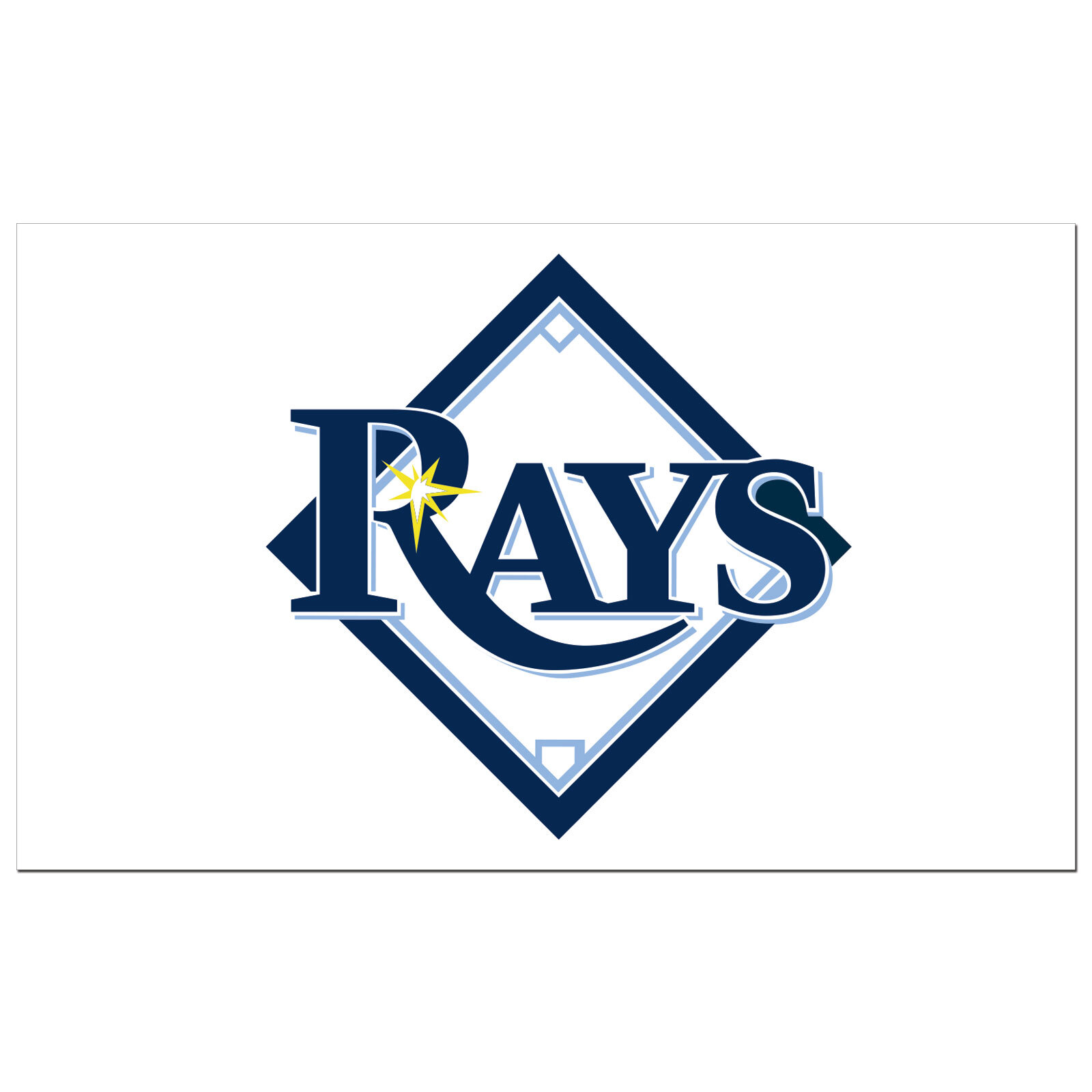 TAMPA BAY RAYS MLB LOGO ONLY 3' X 5' FLAG eBay
