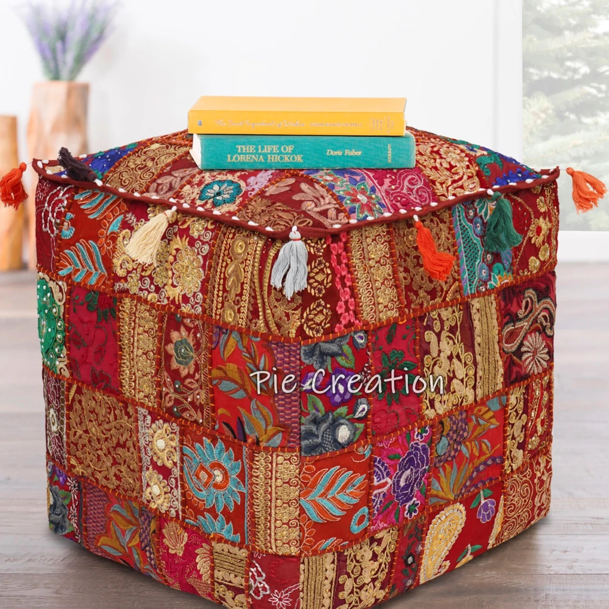 Colorful 2024 ottoman pouf