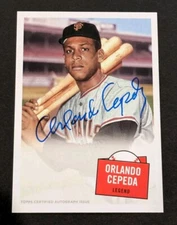 2023 Topps Archives Orlando Cepeda AUTO 1957 Design Hit Stars 57HS-OC Mint!