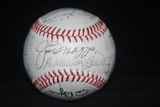 BASEBALL H.O.F.(DIMAGGIO) AND OTHER STARS AUTOGRAPHED BASEBALL JSA CERTIFIED