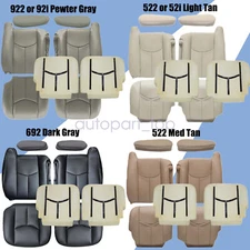 Front Leather Seat Cover & Foam Cushion For 2003-2006 Chevy Silverado Suburban