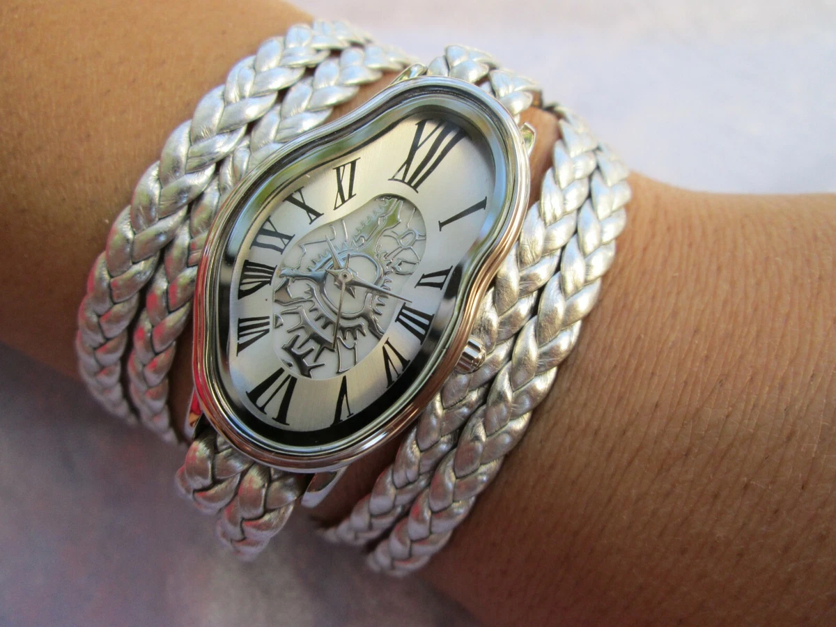 Leather wrap hotsell watch