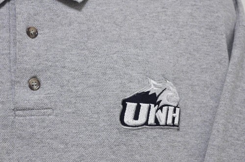 NCAA New Hampshire Wildcats UNH Football VTG Gray XL Extra Large 1999 Polo Shirt - Picture 5 of 7