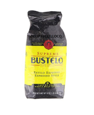 Bustelo Supremo Toasted Whole Bean 1 Lb each bag Cafe en Grano Sealed Bag