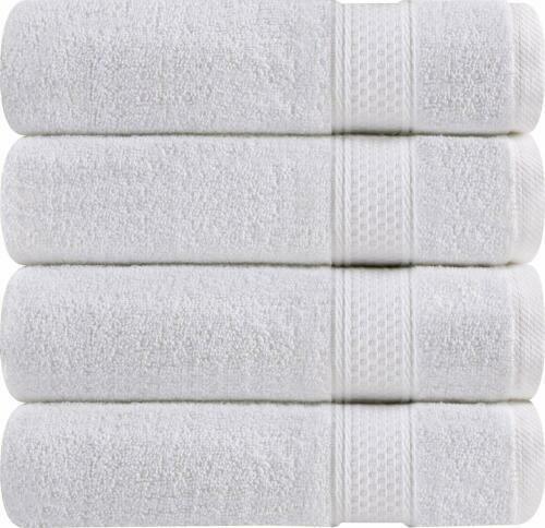 Luxury Bath Towels - Cotton Hotel Spa 27x54 4-Pack Super Absorbent 600GSM - Picture 8 of 19