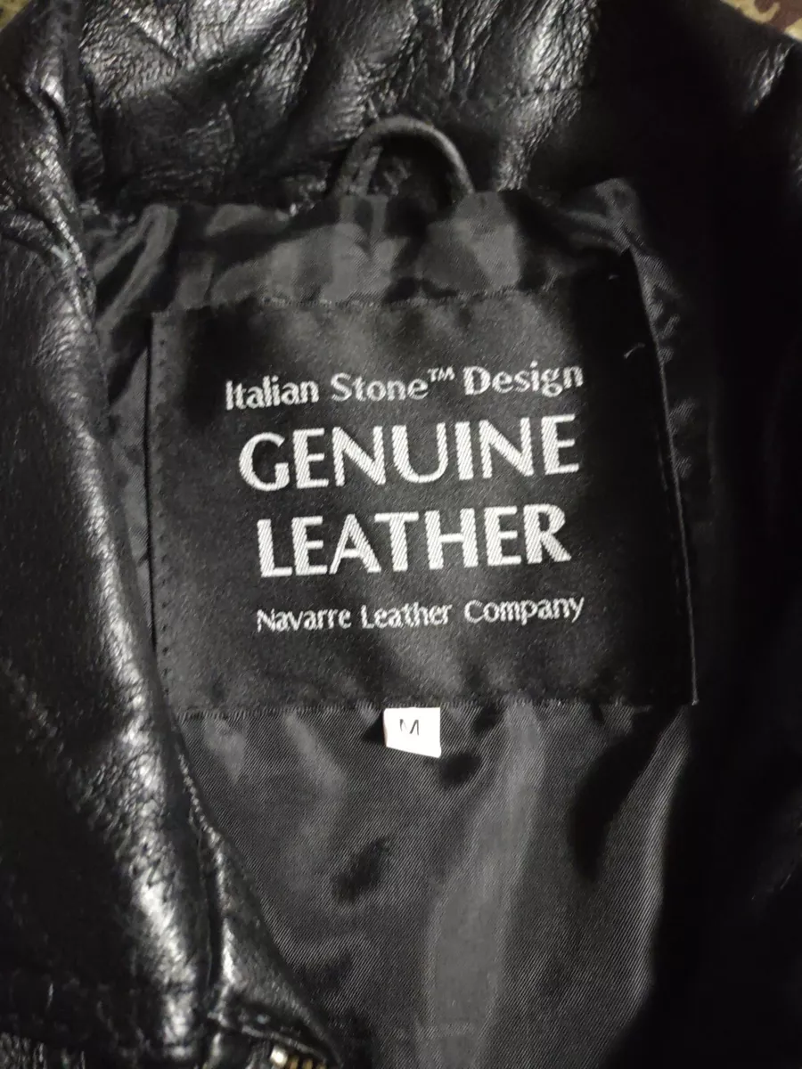 Leather jacket branded company cheap