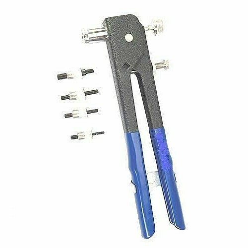 RIVETTATRICE PER INSERTI RIVETTI FILETTATI MISURA M4 M5 M6 M8 SILVER 175 - Foto 1 di 1