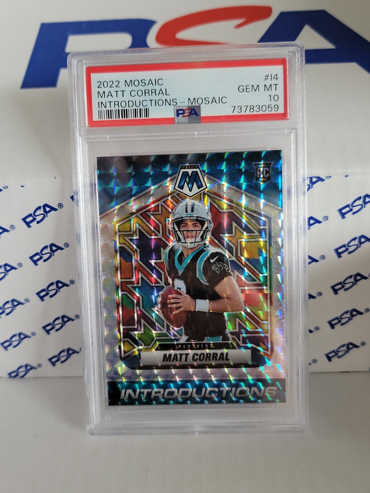 Matt Corral Panini Mosaic Introductions #I4 Mosaic