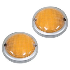 Vw Bus Left Right Amber Front Turn Signal Lens 1963-1967 Pair Vw Bus Left Right Amber Front Turn Signal Lens 1963-1967 Pair