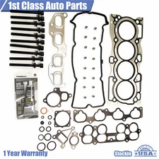 Engine Head Gasket Set Wi/ 10 Cylinder Head Bolts For Nissan Altima Sentra 2.5L