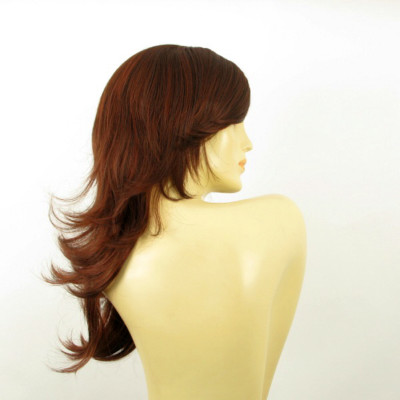 Perruque Longue Femme DALILA 31 - Châtain Foncé Cuivré - Synthétique - Neuve Avec étiquettes