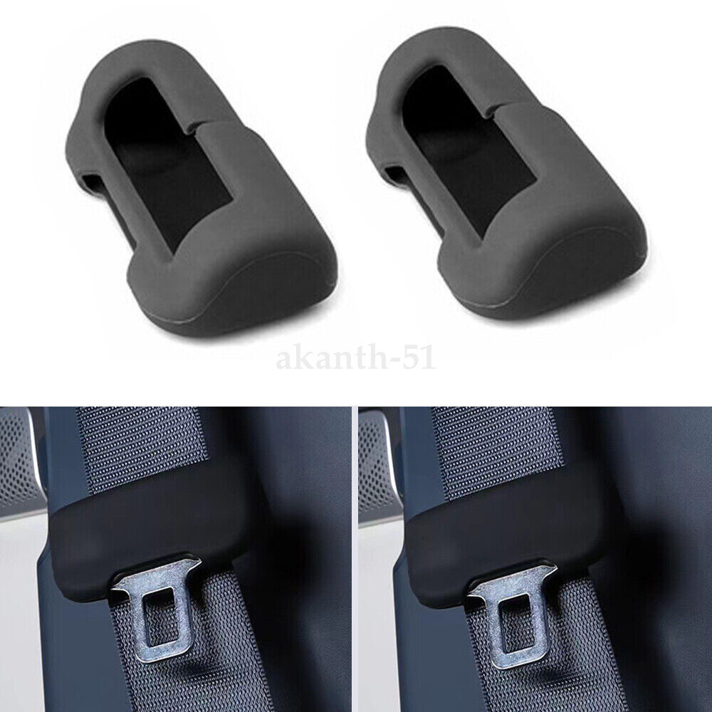 AU 2/4PCS For Tesla Model 3/Y Car Seatbelt Buckle Silicone Protective Cover HOT