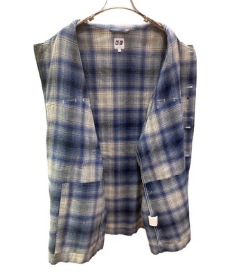 AiE PRS Shirt Cotton Shadow Plaid Size: L Blue Men | eBay 