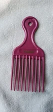 Vintage Conair 90s Purple Pink Hair Pick Comb Texture Plastic Lift