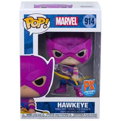 Classic Hawkeye Funko Pop #914 Marvel PX Previews Exclusive Bobble