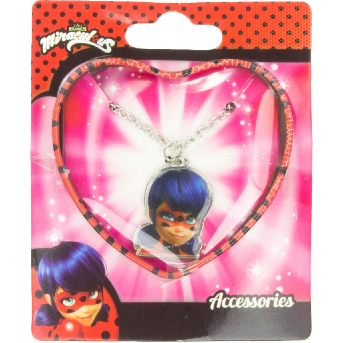 Miraculous Coccinelle Filles Pendentif Collier En Présentation