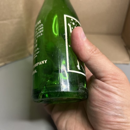 3 Stück Vintage 7UP grüne Flaschen ohne Deckel leer - Bild 3 von 4