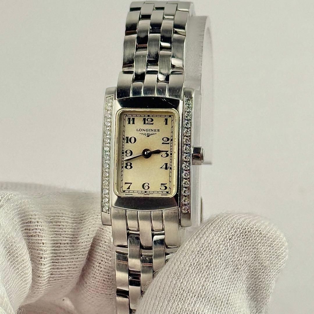 Longines Diamond Bezel Rectangular Ladies Wristwa… - image 7