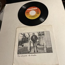 BRUCE SPRINGSTEEN -MY HOMETOWN ,SANTA CLAUSE IS COMING TO TOWN -45rpm  Columbia