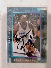 Bryon Russell Hand-Signed Autographed FLEER Card