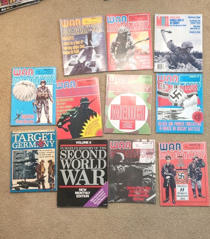 11 War Monthly World War II Magazines And More