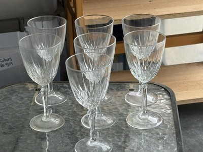 Set of 7- LUMINARC USA DURAND, DIAMANT WINE GLASS, 6 OUNCE
