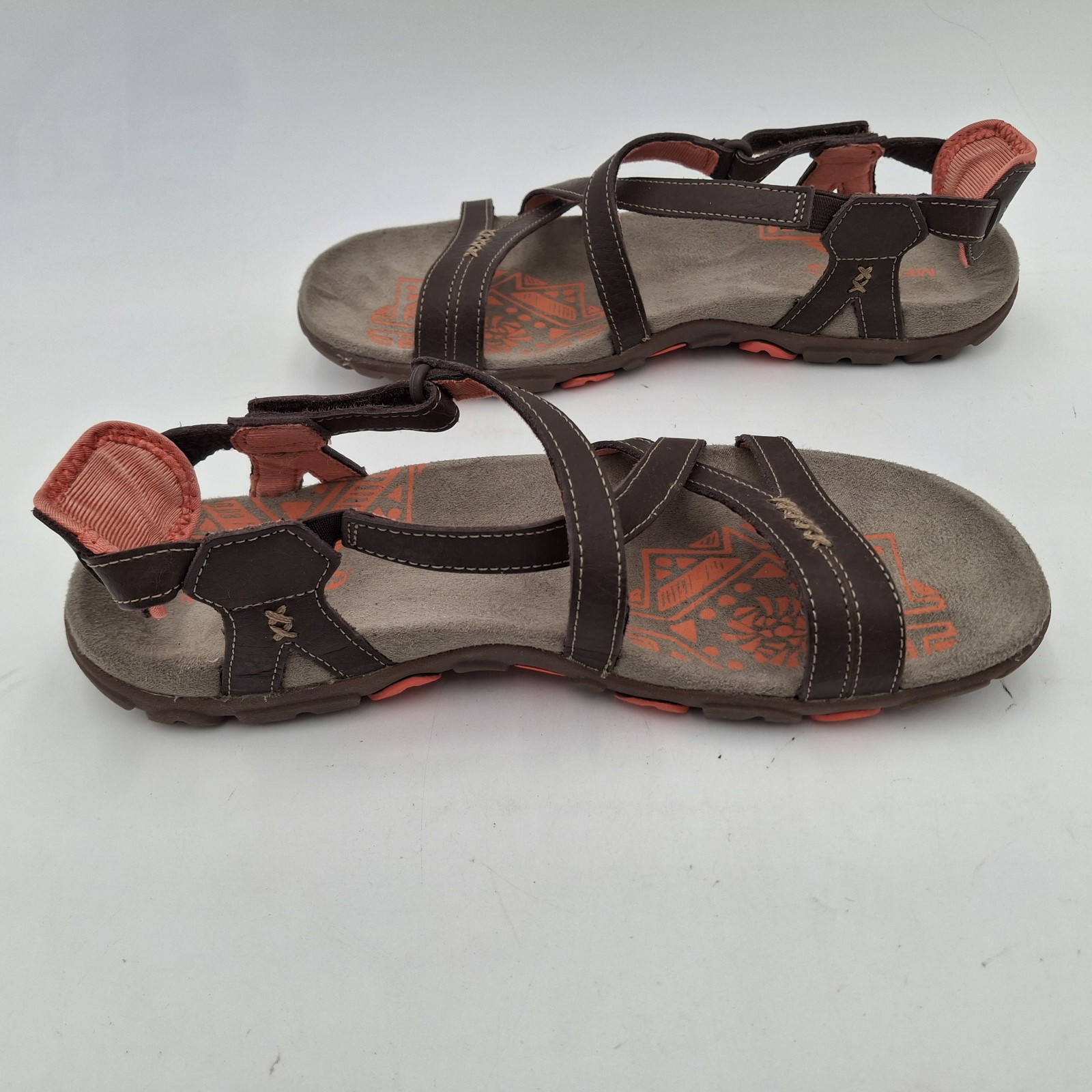 Merrell sandali donna pelle sabbia cacao corallo J289634C taglia US 10 EUR 41