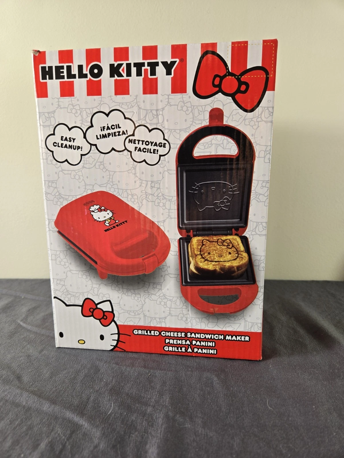 NIB Hello Kitty Grilled Cheese Panini Sandwich Maker NEW Kawaii Sanrio Uncanny