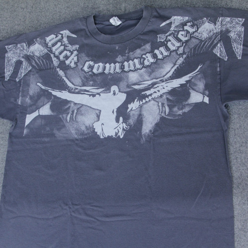 Duck Commander T Shirt 2XL Flying Duck Wings Y2K BIG OVER PRINT Tattoo Hunting