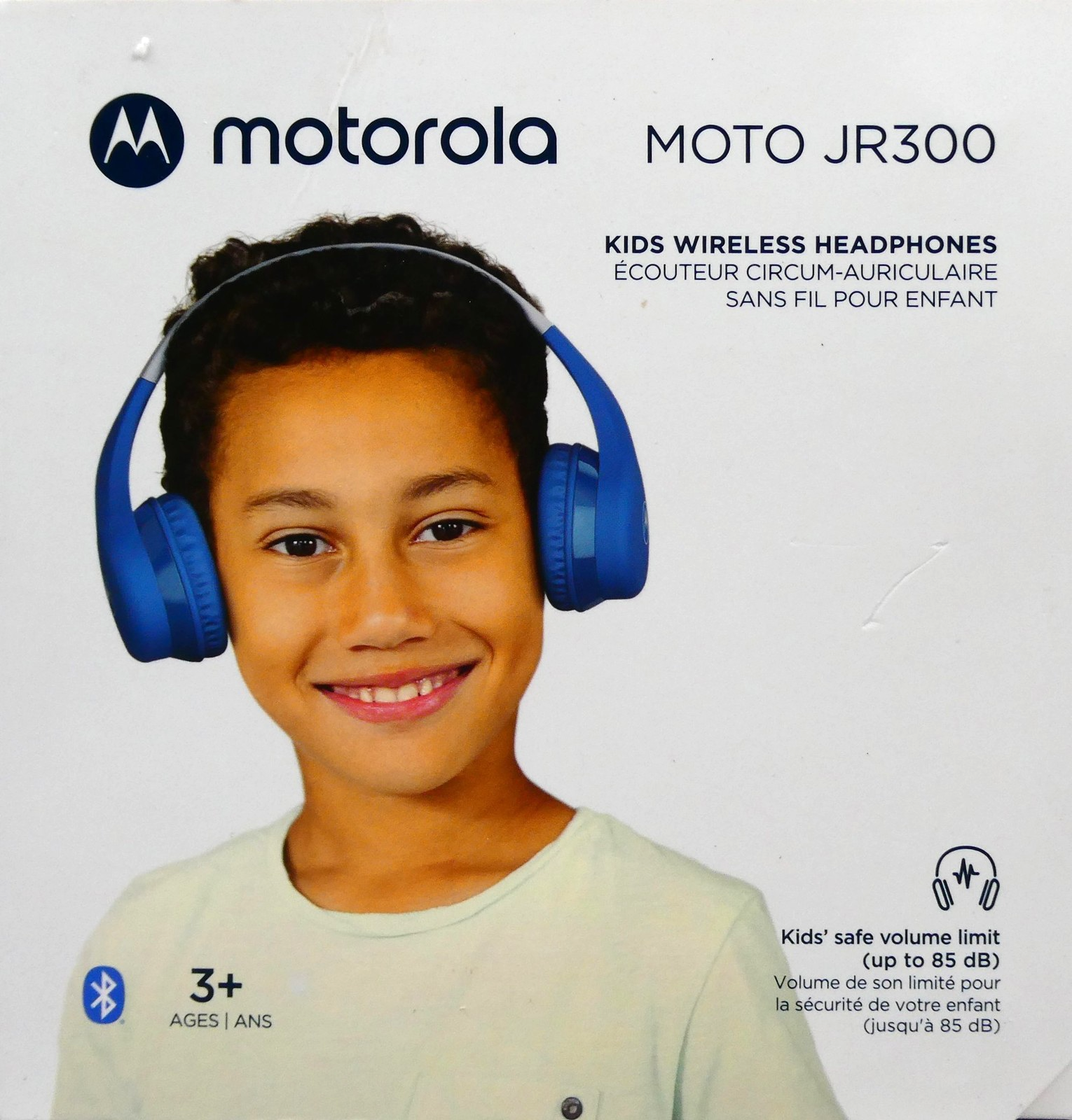 Motorola Wireless Kids Headphones Moto JR300 Built-in microphone, Over-Ear Blue