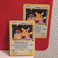 Birthday Cake s Pikachu Fan Art Sticker NON-HOLO Matte Easy To Write On