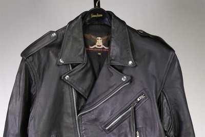 Vanguard Leather of America Black Leather Cowhide Motorcycle