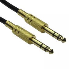 Cables Direct 4635-150GD audio cable 15 m 6.35mm Black, Gold