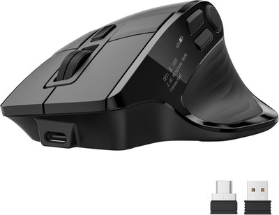 Wireless Mouse for Laptop, Bluetooth Computer Mouse Ergonomic for 4 Devices(2.4G