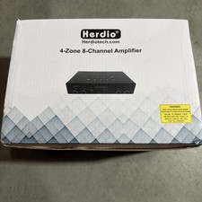 Herdio Bluetooth 5.4 Stereo Audio Amplifier Receiver - 60W Peak Power 8channel