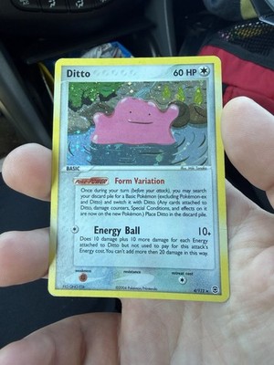 Pokémon Ditto 60 HP Holo Rare EX FireRed & LeafGreen 4/112 Basic 2004 Card