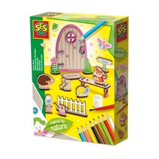 SES Creative 14038 Fairy Door - Inspired by Nature - Creative Craft Kit for Kids