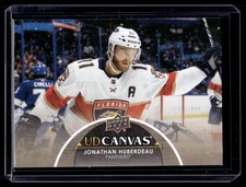2021-22 Upper Deck  Series 2 UD Canvas Jonathan Huberdeau Auto #C155