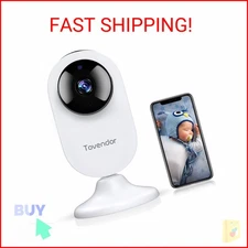 Tovendor Mini Smart Home Camera, 1080P 2.4G WiFi Security Camera Wide Angle Nann