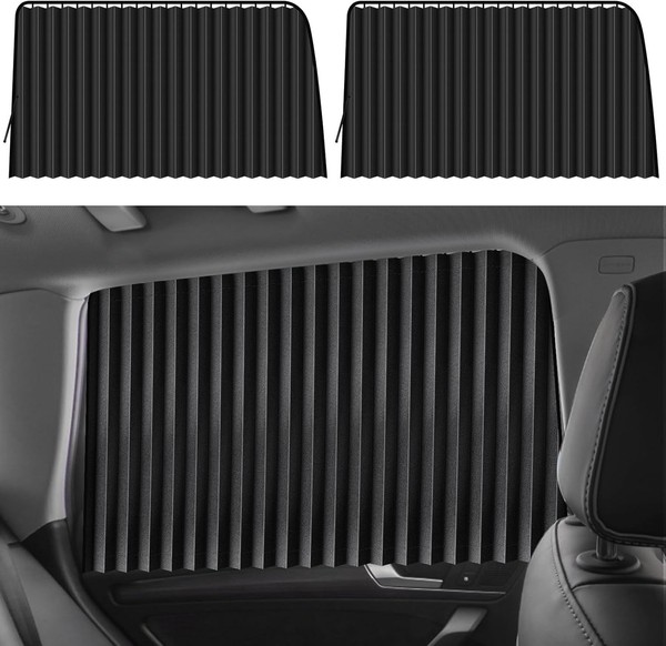 Auto Sonnenschutz Vorhang, Magnetisch, Seitenscheibe, Autofenster Verdunkelun...-image