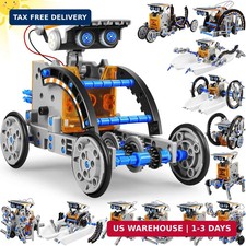 Bottleboom STEM 13-in-1 Education Solar Power Robots Toys for Boys Age 8-12, Edu
