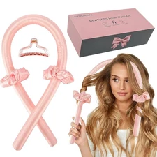 Heatless Curls Overnight,Hair Curlers to Sleep In,No Heat Satin Curling Rod Set,